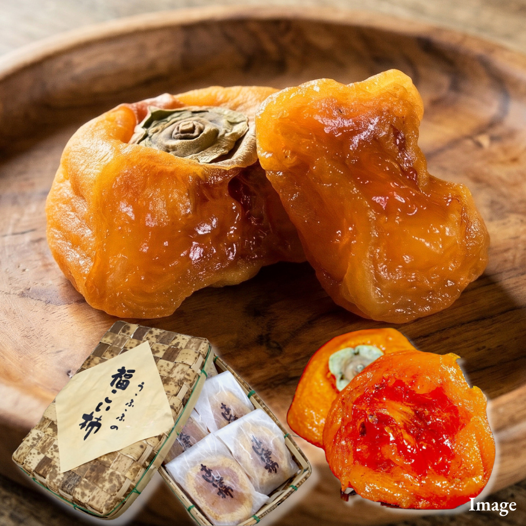 "Dried Persimmons(Bamboo Giftbox/High Grade)", Sweet as wagashi, yet sugar-free | Delivery: 13th~14th Nov - TFD (Tokyo Fresh Direct)