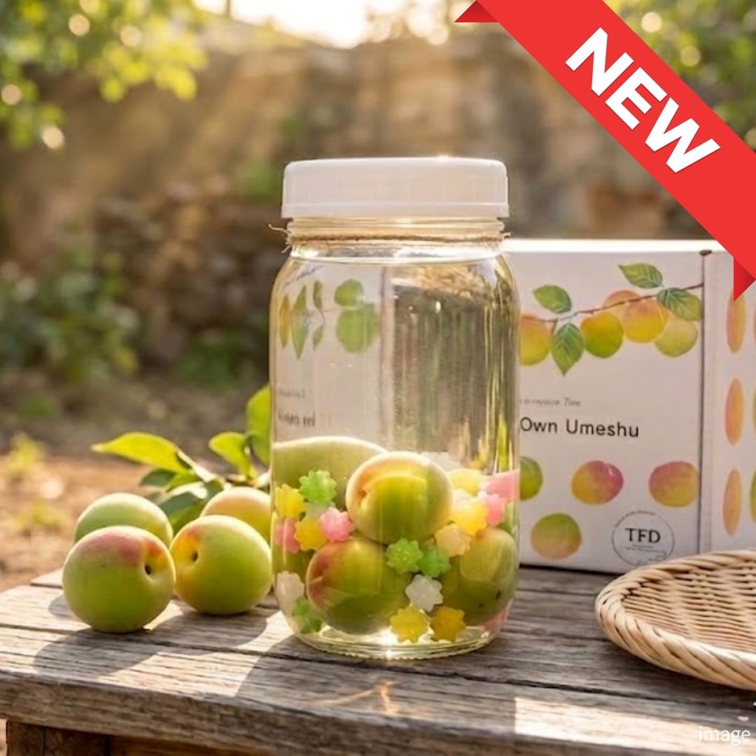 Easy Mini Nanko Umeshu Set – Just Add Your Favorite Liquor | Appox. 100g of Ume | Delivery: 19thJune - 4th July - TFD (Tokyo Fresh Direct)