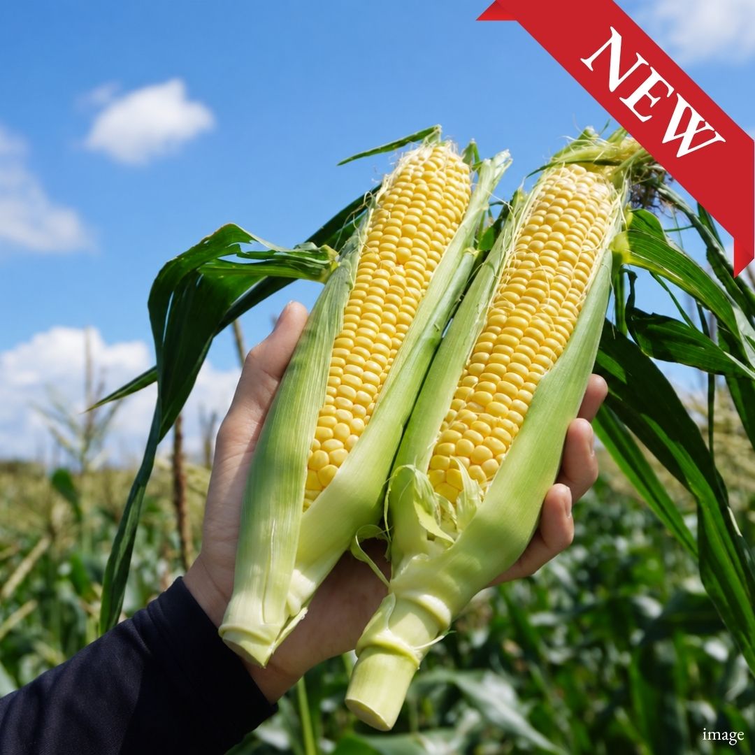 "Fresh Sweet Corn", Juicy & Naturally Sweet Japanese Corn with Tender Kernels, 2 Ears - TFD (Tokyo Fresh Direct)