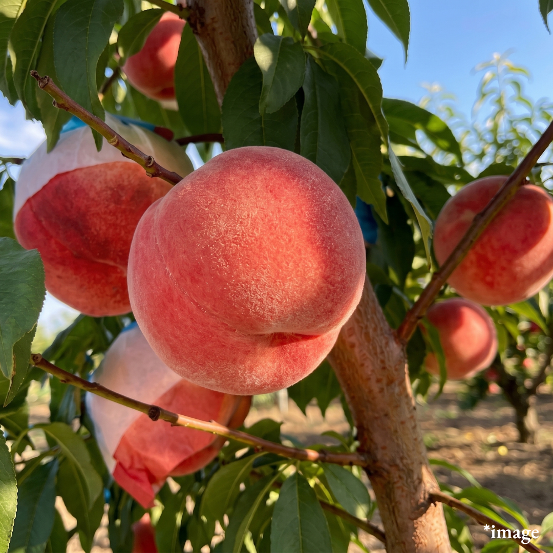 "Fukushima Peach (2L-size/High Grade)", From Japan’s No.2 Peach-Producing Prefecture, Approx.600g+(2pcs)/5kg(13-15pcs) | Delivery: 4th~5th Sep - TFD (Tokyo Fresh Direct)