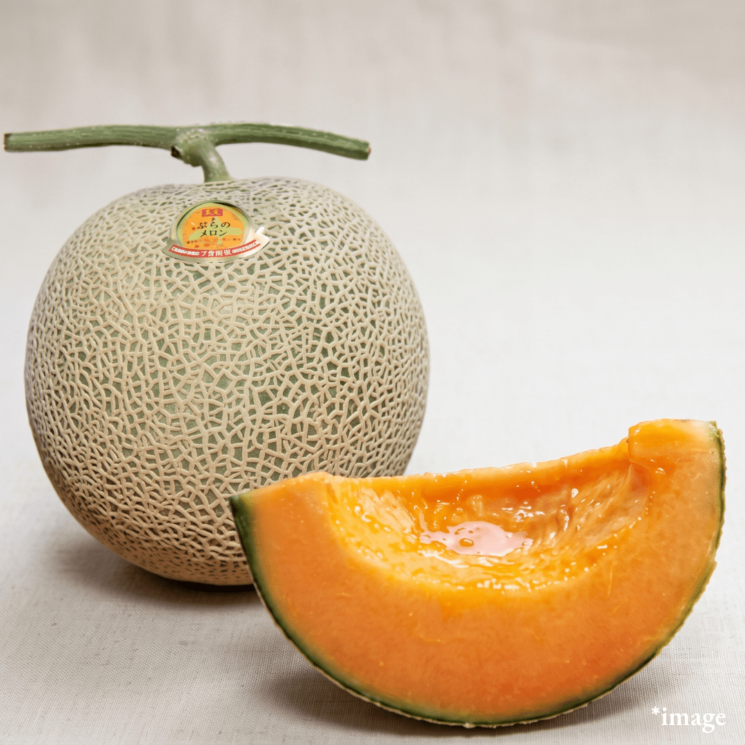 ”Furano Red Melon (Giftbox/3L-size/High Garde)", From One of Hokkaido’s Leading Melon Regions, Approx.1.5kg | Delivery: 4th ~ 5th Sep - TFD (Tokyo Fresh Direct)