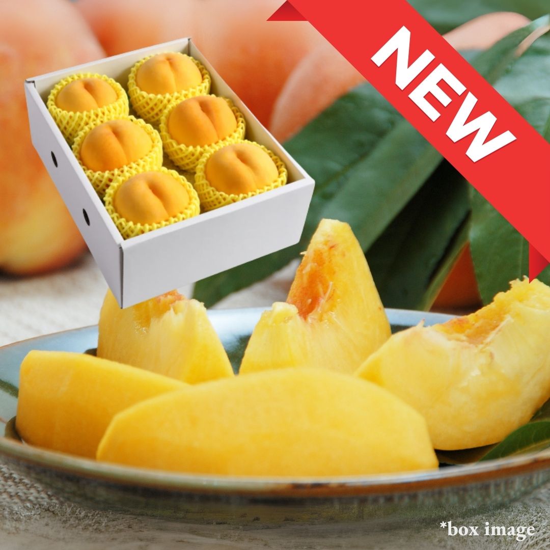 "Golden Peach of Tendo City (Top Grade)", from Japan’s Superior Production Area, Gift Box/6pcs(approx.2kg) | Delivery: 12th~13th Sep - Tokyo Fresh Direct