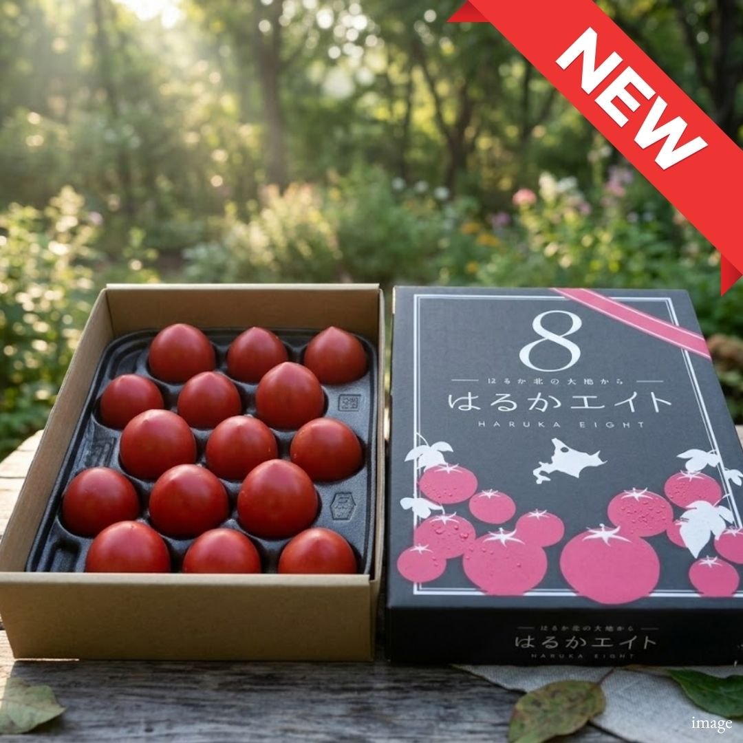 Haruka Eight Tomato (Hokkaido) – Premium Fruit Tomato 1kg 10-12pcs | Brix 8°+ | Naturally Sweet & Refreshingly Juicy - TFD (Tokyo Fresh Direct)