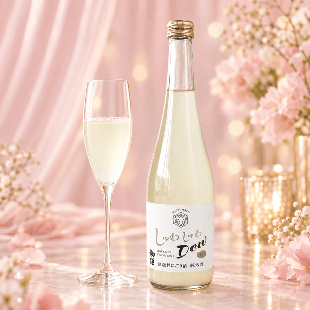 Hatsumago Dew Sparkling Nigori Sake 500ml ABV.9.5% - TFD (Tokyo Fresh Direct)