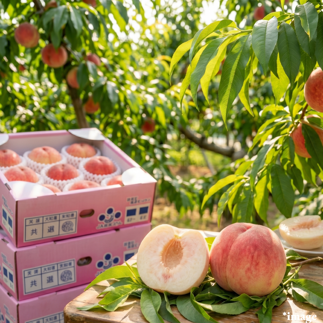 "Hikawa - Hakuho(High Grade/L - size)", The First Taste of Early Summer Peaches, | Delivery: 19th - 20th Jun - TFD (Tokyo Fresh Direct)
