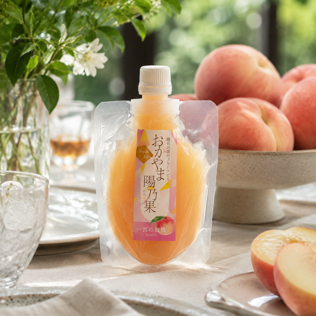 HINOKA Okayama White Peach Jelly - TFD (Tokyo Fresh Direct)