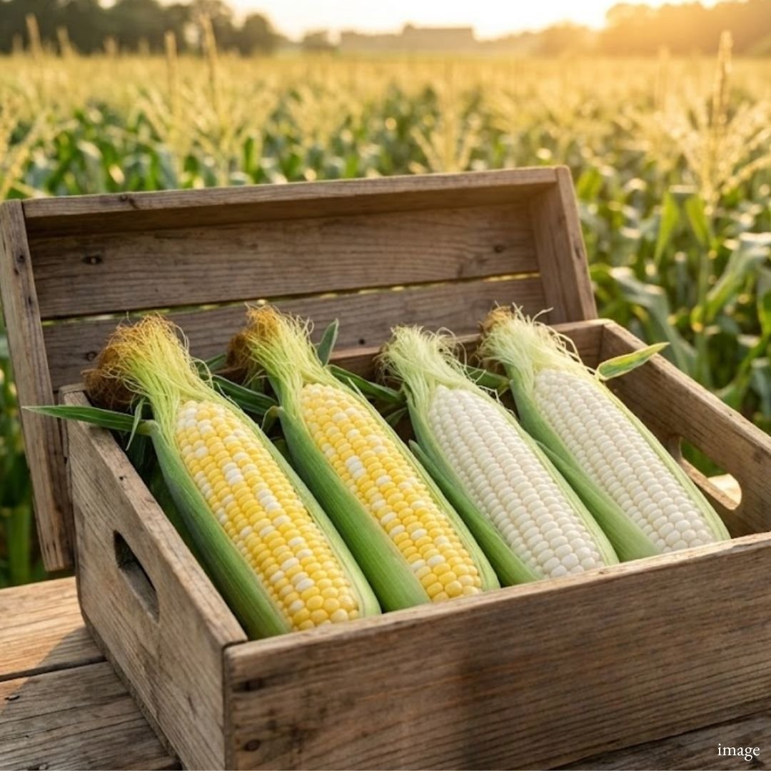 Hokkaido Premium Sweet Corn Combo – 4pcs (Approx. 1.2kg+) | Dolce Dream & White Corn Tasting Set - TFD (Tokyo Fresh Direct)