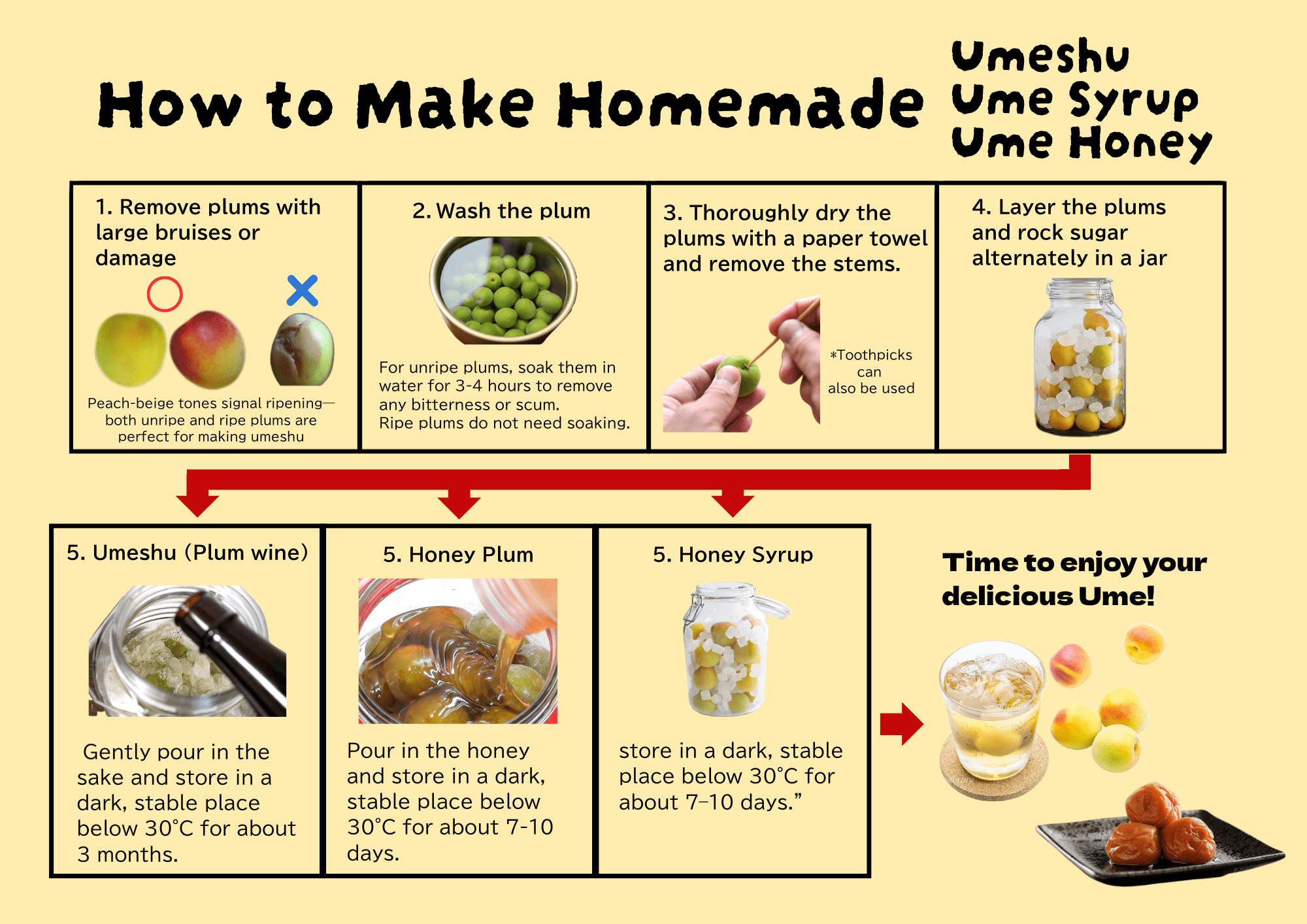 Homemade Plum Wine Set. Ripe Plum vs. Early Harvet Plums [13th ~ 14th June Delivery] - Tokyo Fresh Direct