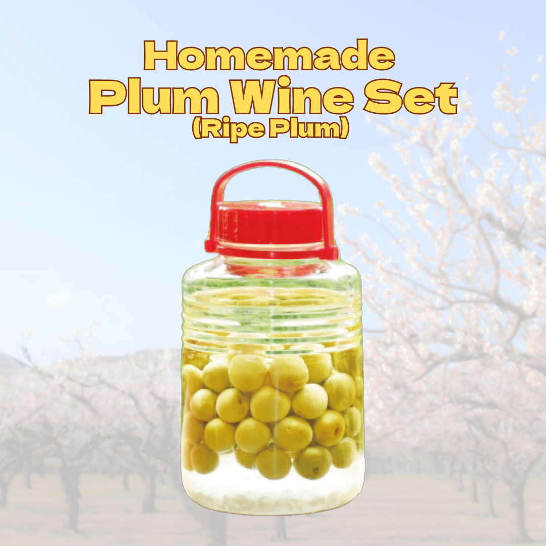 Homemade Plum Wine Set (with Ripe Plums) – Craft Your Own Japanese Fruit Liqueur [13th ~ 21st June Delivery] - Tokyo Fresh Direct