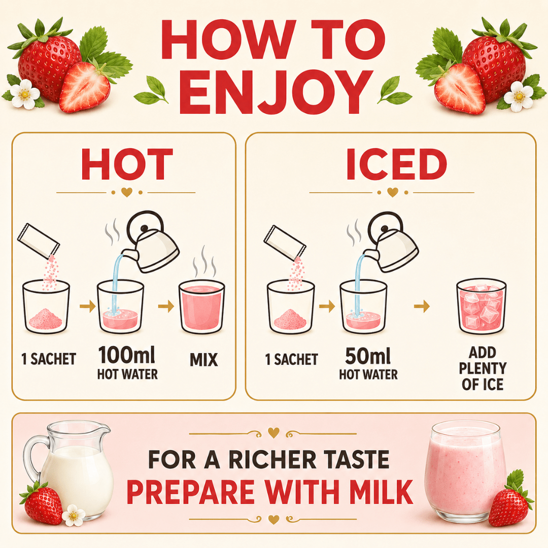Instant Strawberry Latte - TFD (Tokyo Fresh Direct)