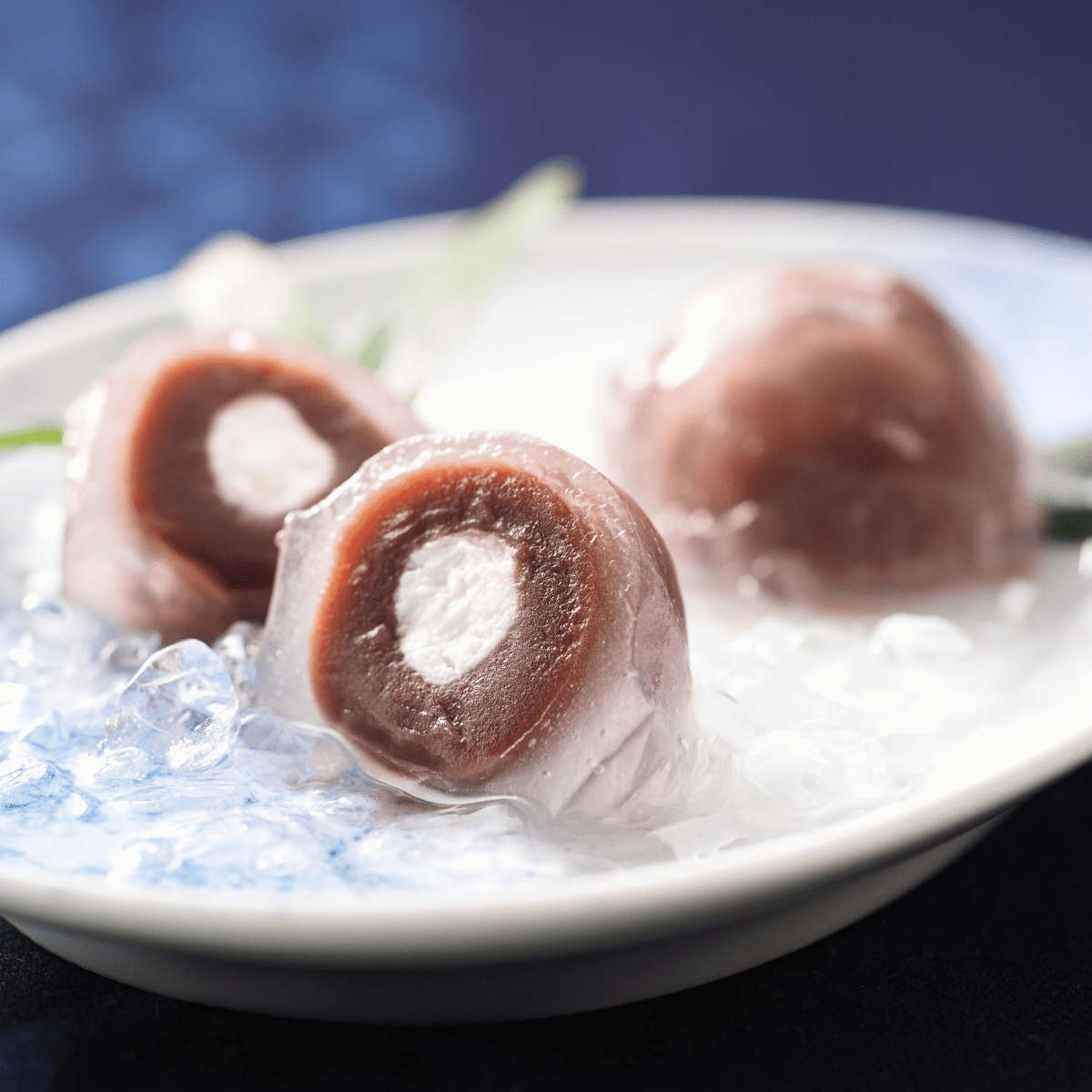 IWASAKI Crystal Mochi Cake Koshian Bean Paste 1pc - Tokyo Fresh Direct