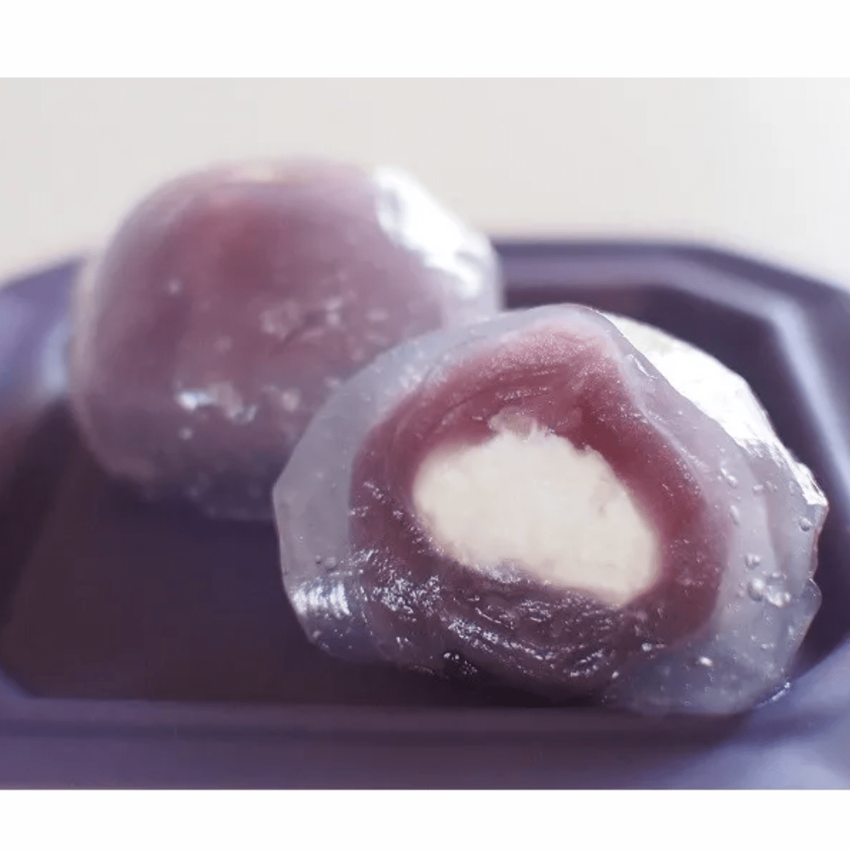 IWASAKI Crystal Mochi Cake Purple Sweetpotato 1pc - Tokyo Fresh Direct
