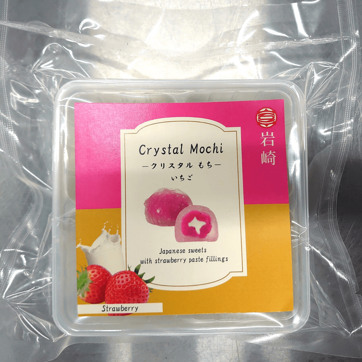 IWASAKI Crystal Mochi Cake Strawberry 4P - Tokyo Fresh Direct