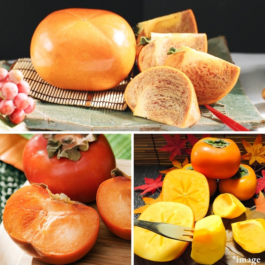 Japanese Autumn Premium Persimmon Three - Type Tasting Set (3pcs/approx.650g) | Delivery: 24th Oct - 1st Nov - Tokyo Fresh Direct