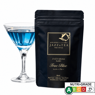 JAZZ #081 TRUE BLUE Black Soybean & Butterfly Pea Tea 8 Bags