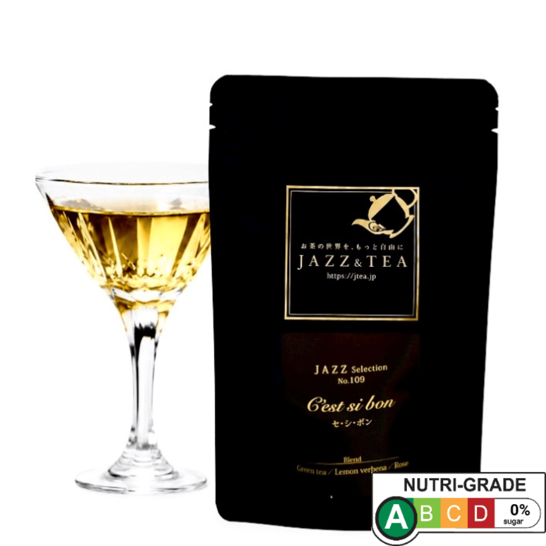 JAZZ 109 C'EST SI BON Lemon Verbena & Rose Green Tea 8 Bags - TFD (Tokyo Fresh Direct)
