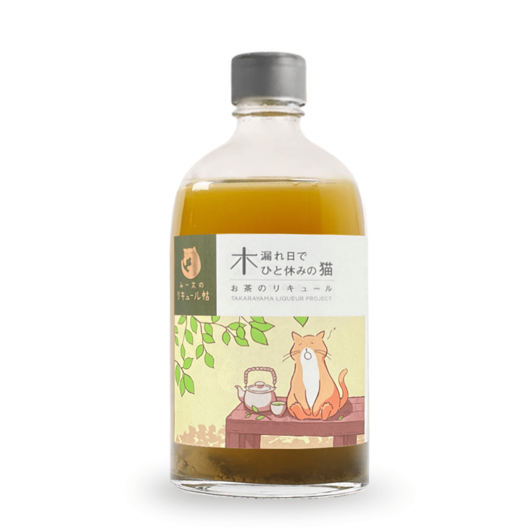 JFC Komorebi Cat Murakami Green Tea & Aged Sake Liqueur 500ml ABV.6% - TFD (Tokyo Fresh Direct)