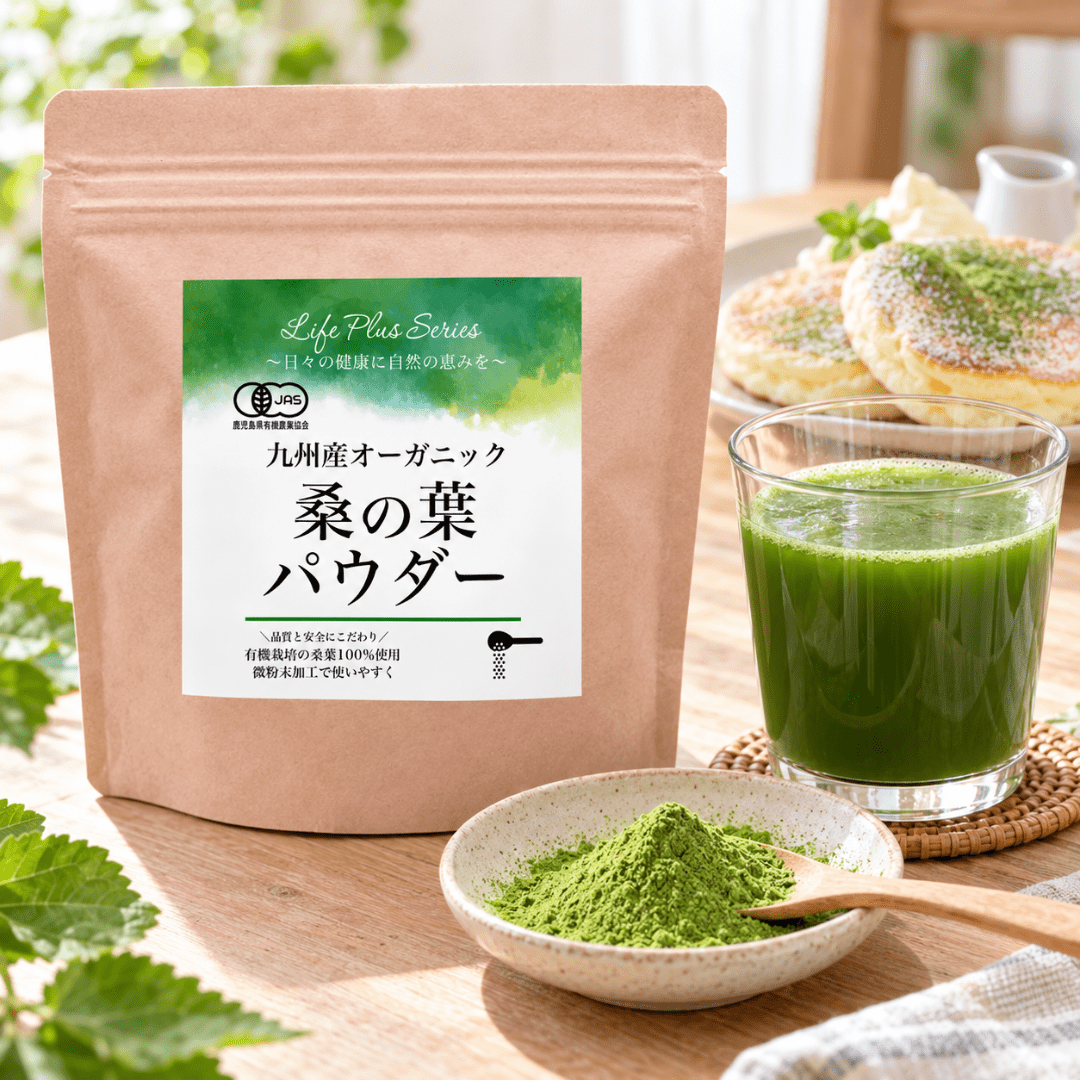 JFC Kyushu Organic Fine Mulberry Leaf Powder 100g - TFD (Tokyo Fresh Direct)