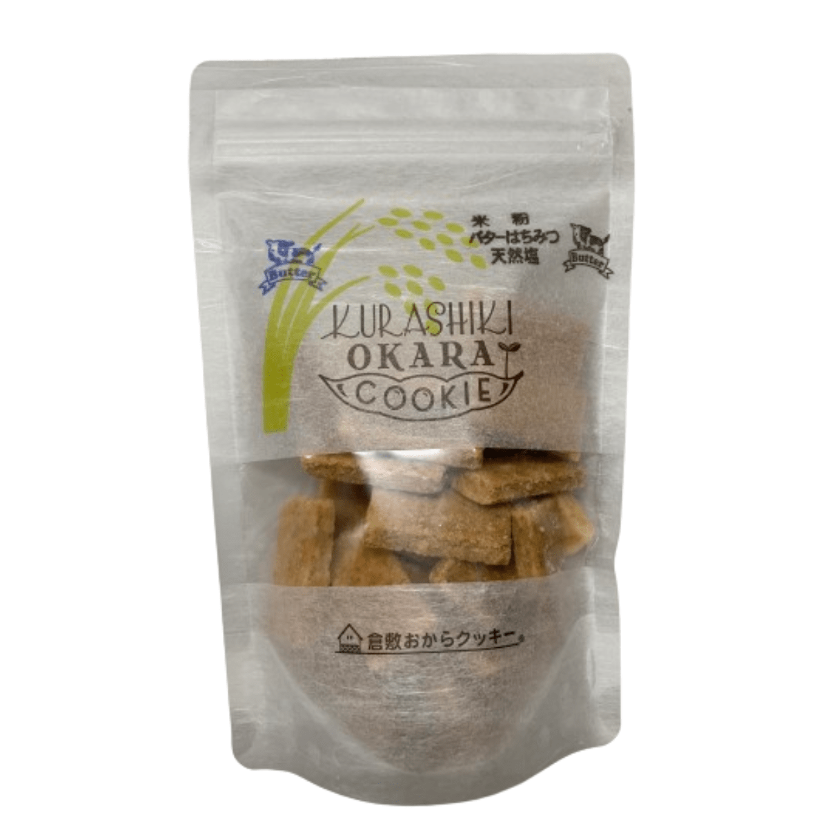 Kurashiki Okara Cookies Butter Honey Natural Salt with Rice Flour MOTOYA - Tokyo Fresh Direct