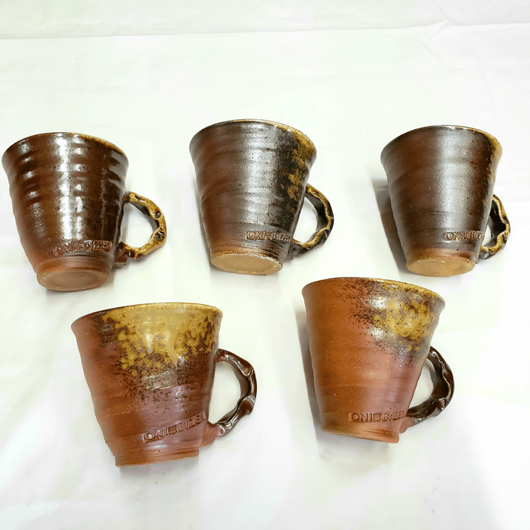 [Made to Order] ATOBUGAMA ONIBIZEN Handcrafted Bizen Ware Coffee Cup - TFD (Tokyo Fresh Direct)