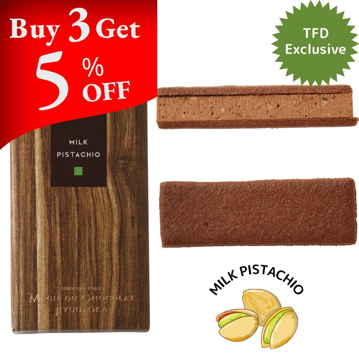Magie De Cacao Milk Pistachio - Tokyo Fresh Direct