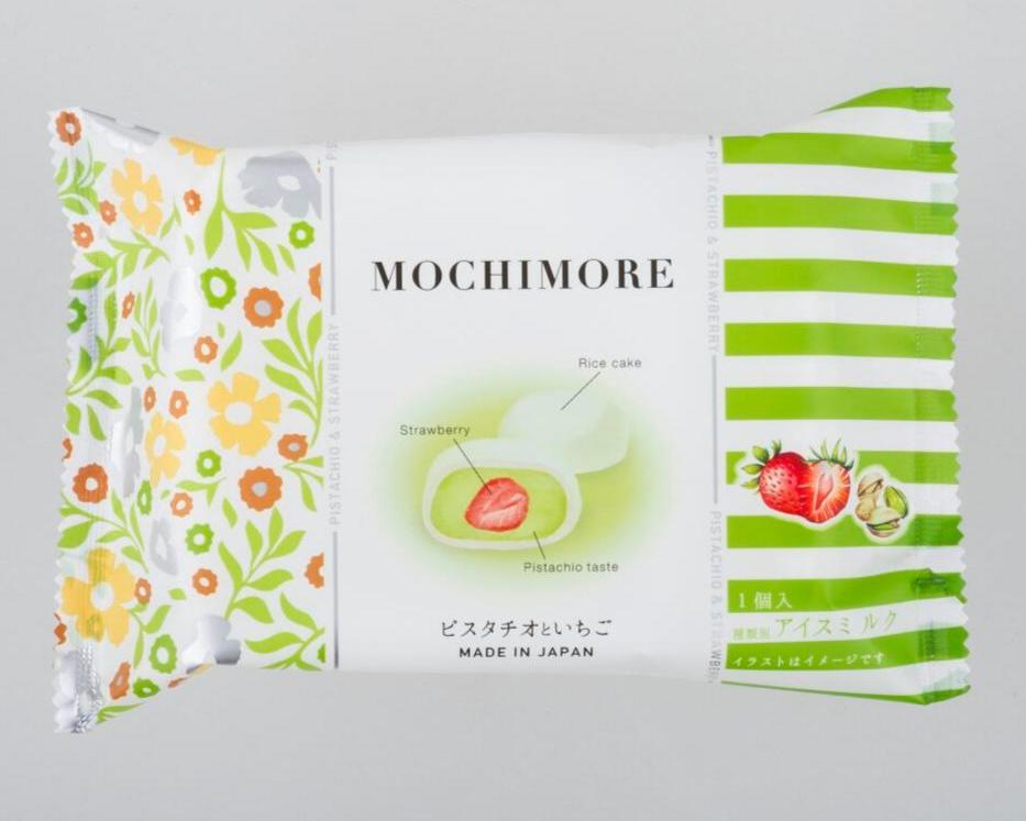 MOCHIMORE Pistachio & Strawberry Mochi Ice Cream - Tokyo Fresh Direct