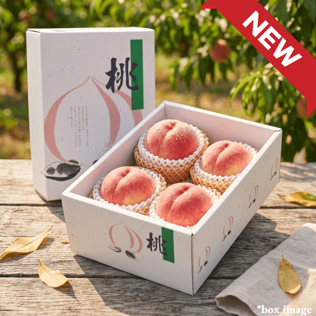 Nagasaki House Peach (Top Grade/Giftbox)", Approx.1kg(M - size 3 - 5pcs) | Delivery: 12th - 13th Jun - TFD (Tokyo Fresh Direct)