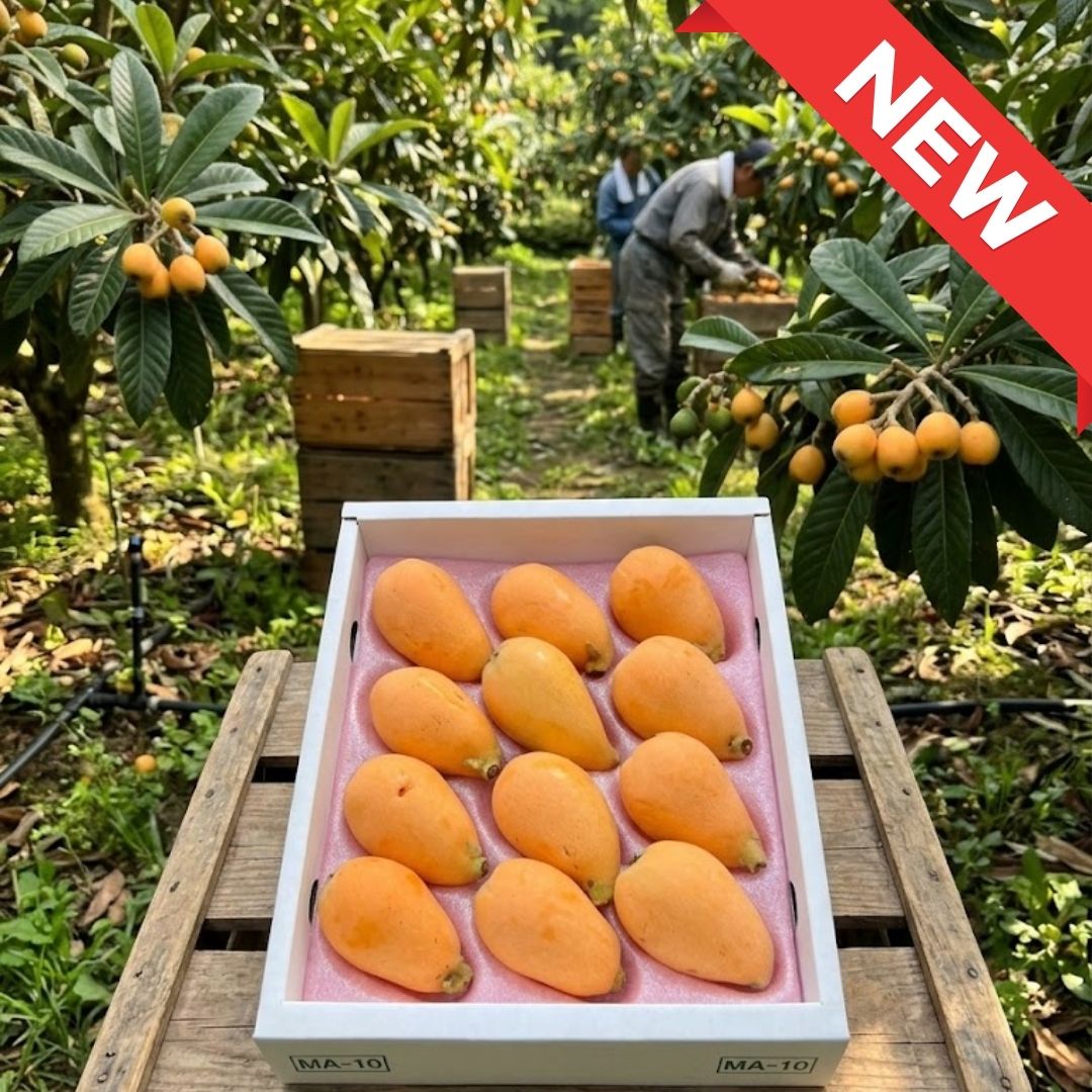 Nagasaki Premium Loquat 500g Gift Box – Limited Artisan Selection, Fresh Harvest | Seasonal Luxury Fruit | Limited only 10 boxes available | Delivery: 3th - 4th Apr - TFD (Tokyo Fresh Direct)