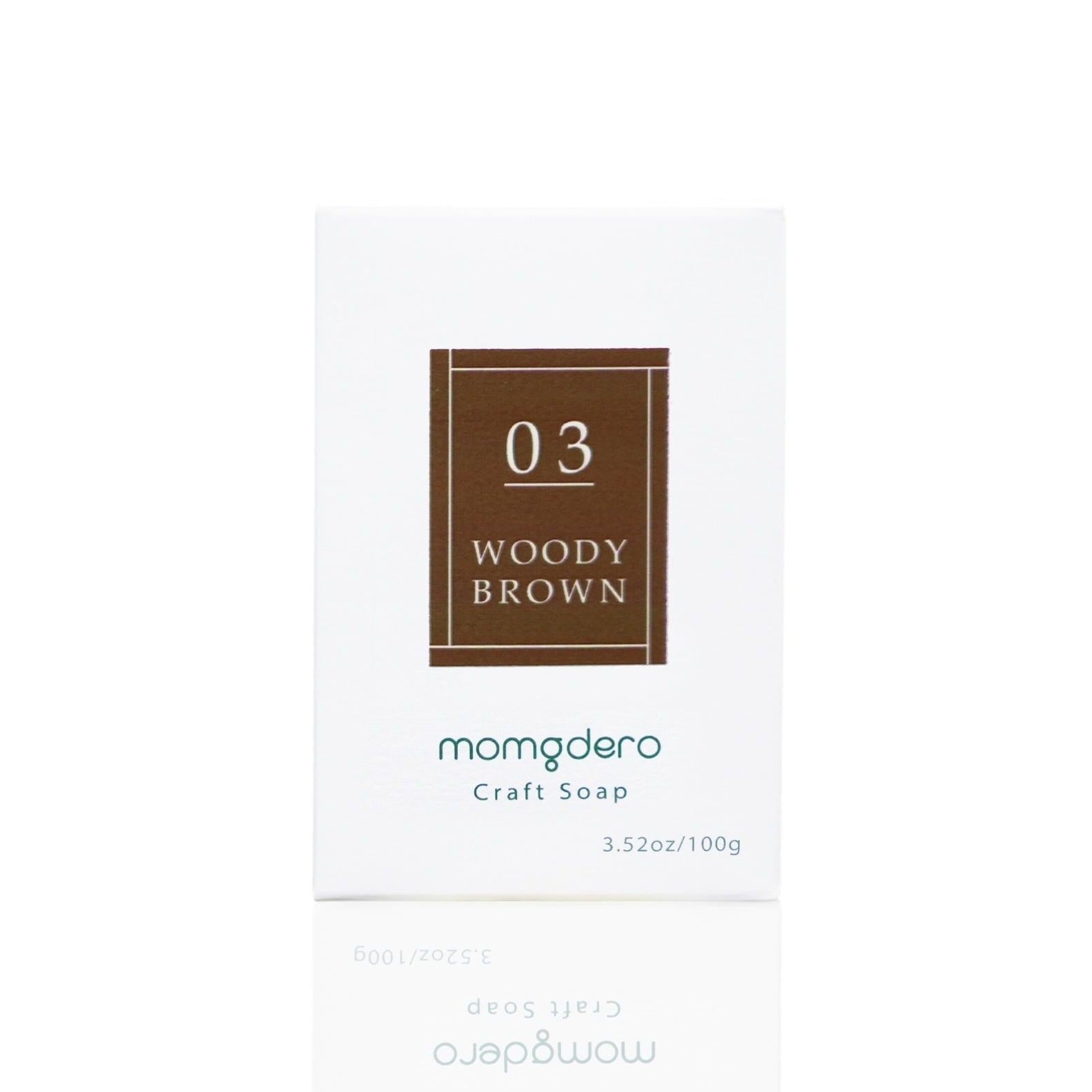 【Natural origin, for sensitive skin.】MOMGDERO Craft Soap Woody Brown HB - Tokyo Fresh Direct
