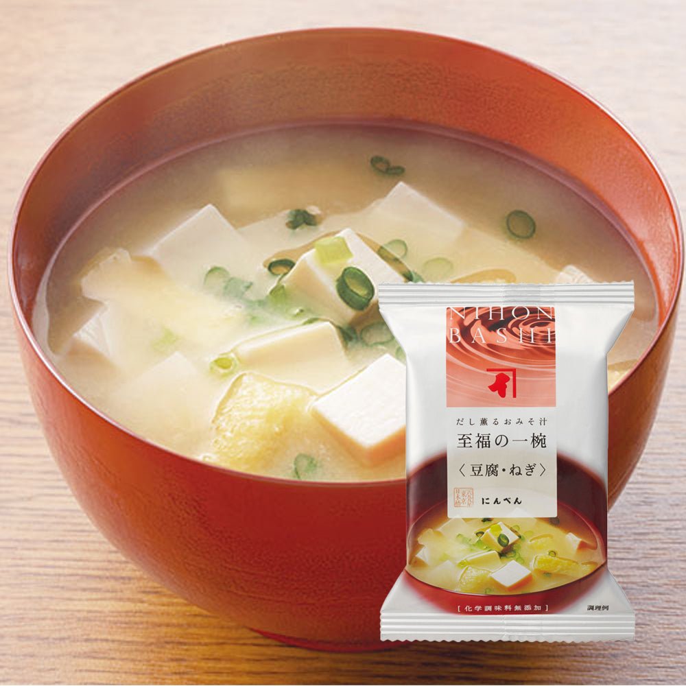 Ninben Shifuku Easy Miso Soup Tofu & Green Onion - Tokyo Fresh Direct