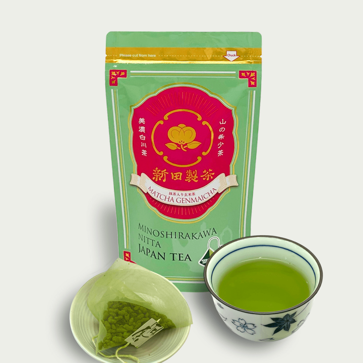 NITTASEICHA Toasted Harmony Matcha Genmaicha Tea Bag - Tokyo Fresh Direct