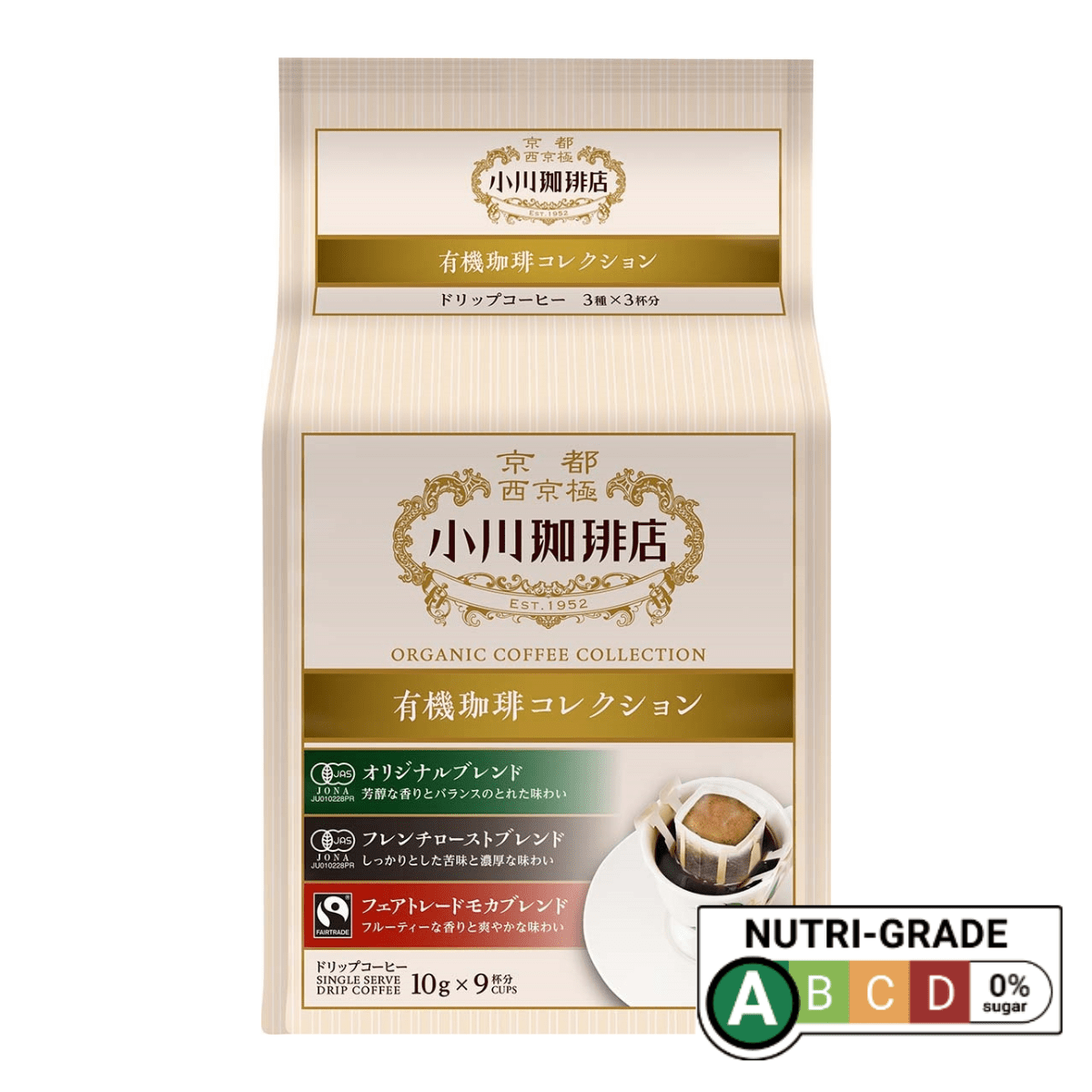 OGAWACOFFEE OGAWA COFFEE SHOP Organic Coffee Collection Drip coffee 9cups - Tokyo Fresh Direct