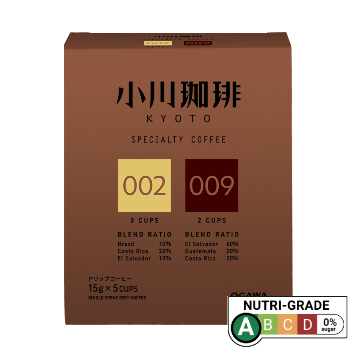 OGAWACOFFEE Specialty Coffee Blend Assort Set Drip Coffee 5cups - Tokyo Fresh Direct