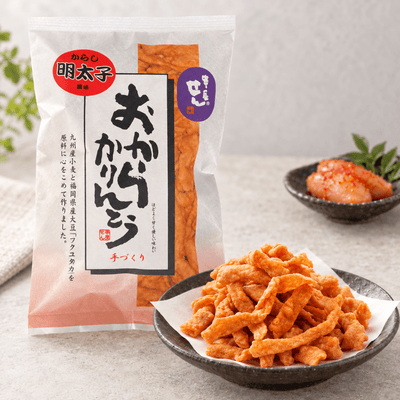 Okara Karinto Soy Pulp Snack Spicy Mentaiko Flavour 100g