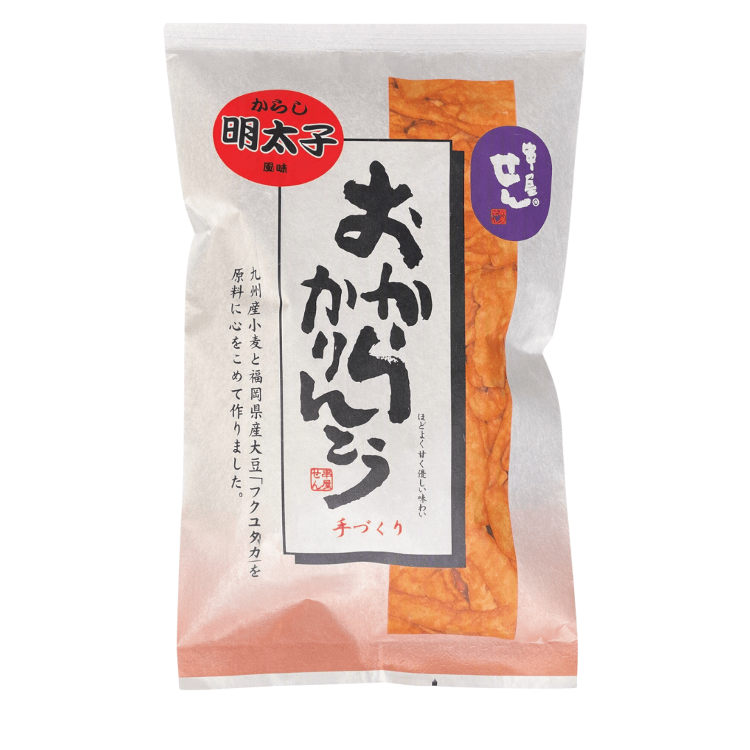 Okara Karinto Soy Pulp Snack Spicy Mentaiko Flavour 100g - TFD (Tokyo Fresh Direct)