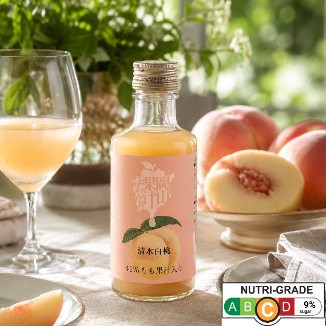 Okayama Fruit Story White Peach Drink 180ml - TFD (Tokyo Fresh Direct)