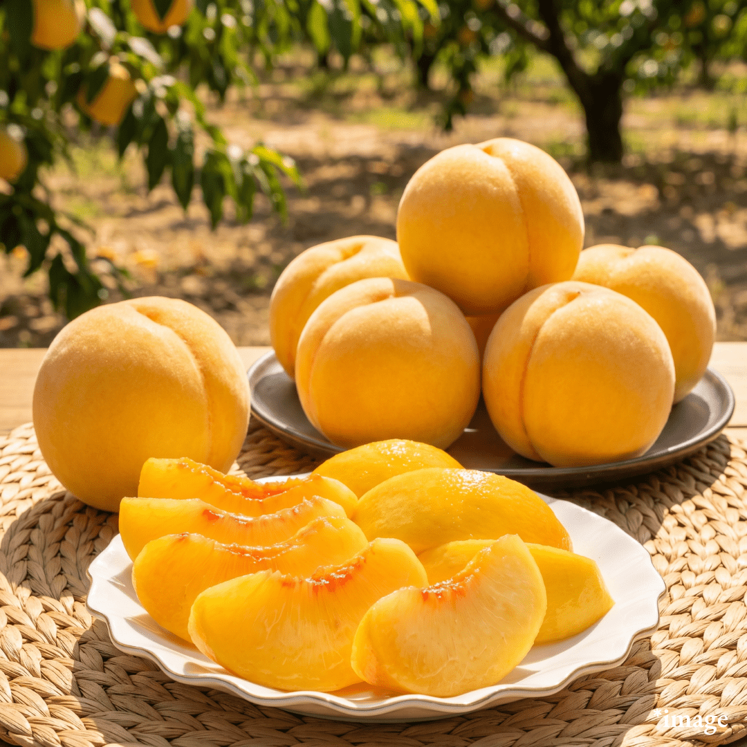 "Okihi (2L-size/High Grade)", Often called the masterpiece of Golden Peach, with a rich, mango-like flavor, Approx.600g+(2pcs) | Delivery: 28th~29th Aug - TFD (Tokyo Fresh Direct)