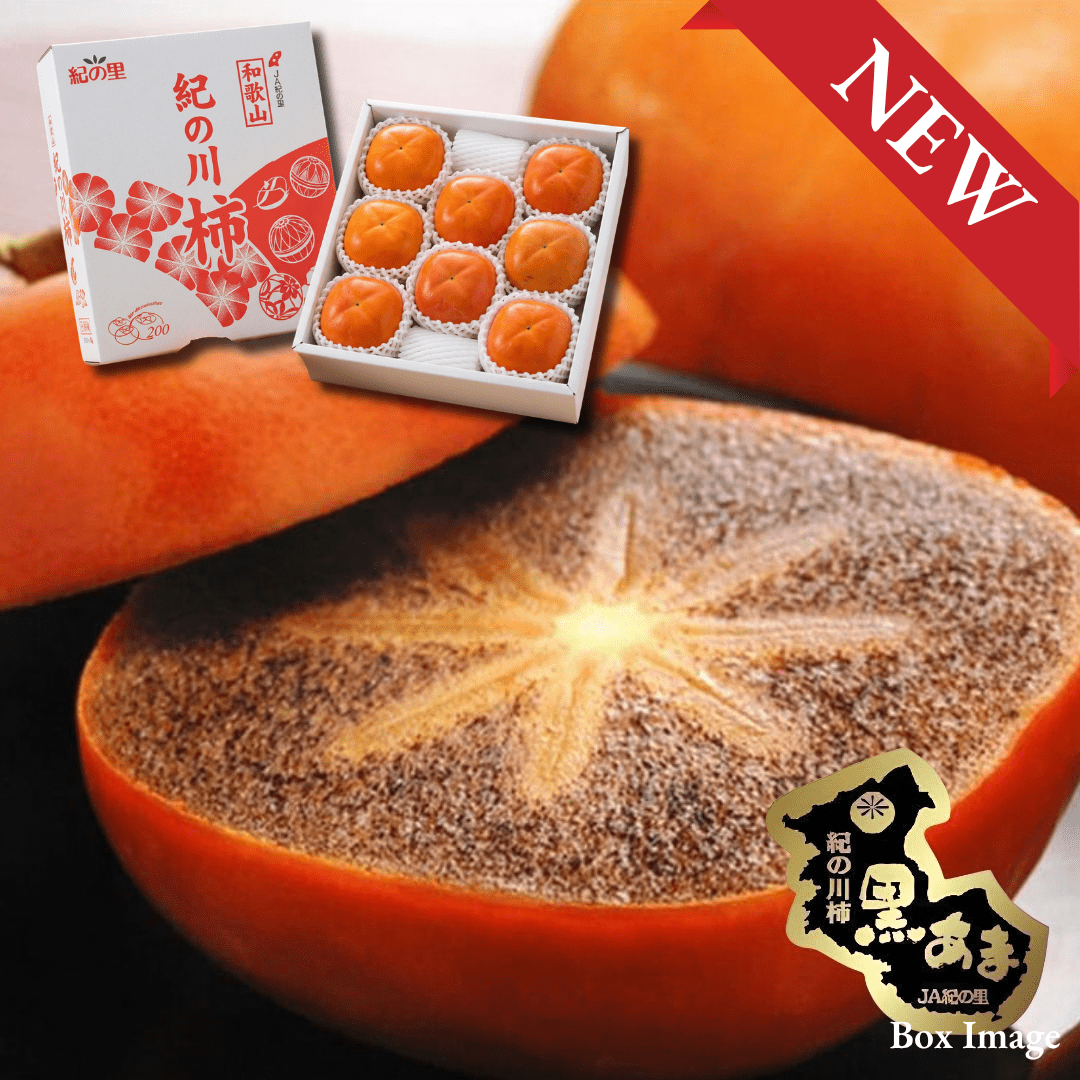 Premium Kinokawa Persimmon "Kuroama (Brand Fruits)", Premium sweet persimmon from Japan’s finest growing region, (size 4L 2pcs / approx.600g) | Delivery: 23th~24th Oct - TFD (Tokyo Fresh Direct)