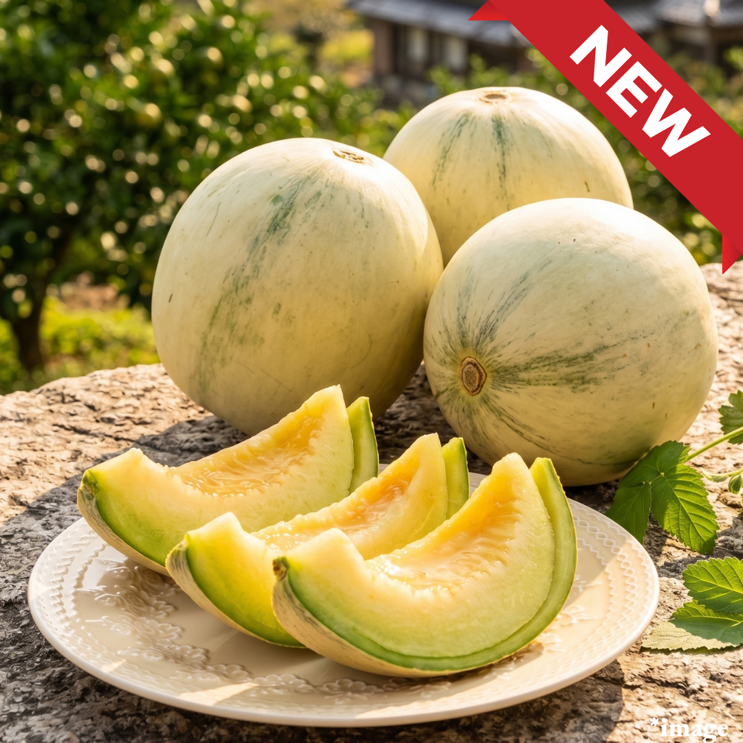 "Princess Melon (High Grade/S - size)", A beloved petite high - Brix melon, enjoyed for generations, 550kg+ | Delivery: 12th - 13th Jun - TFD (Tokyo Fresh Direct)