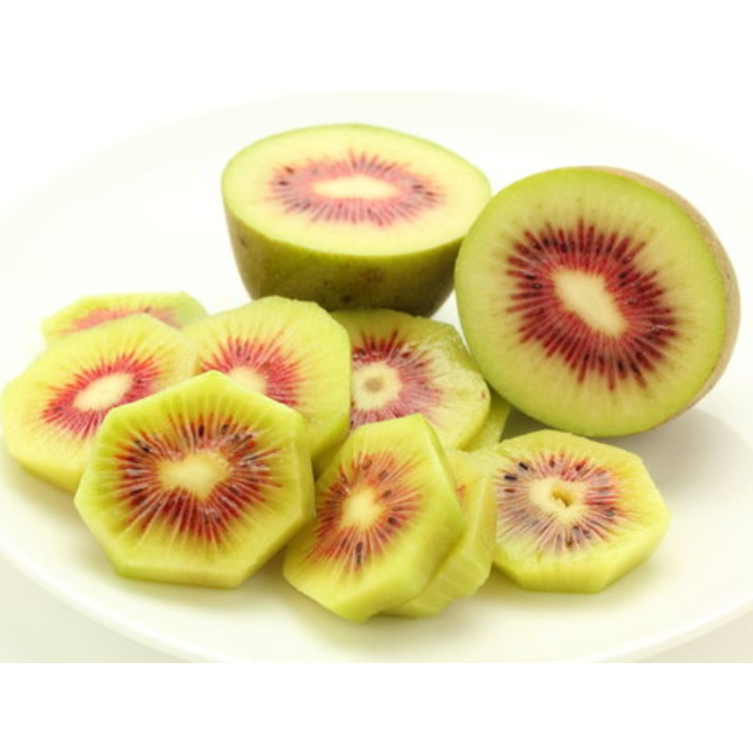 "Rainbow Red Kiwi", Ultra - Rare Kiwi – Harvested Only One Week a Year, (L Size 2pcs/approx. 240g) | Delivery: 10th - 11th Oct [limited to 10 sets] [Valued Members’ Exclusive Ultra - Rare Fruits] - Tokyo Fresh Direct