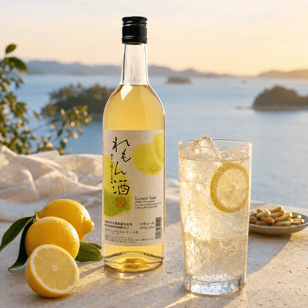 Sake Hitosuji Stalwart Setouchi Whole Lemon Sake Liqueur 720ml ABV.11% - TFD (Tokyo Fresh Direct)