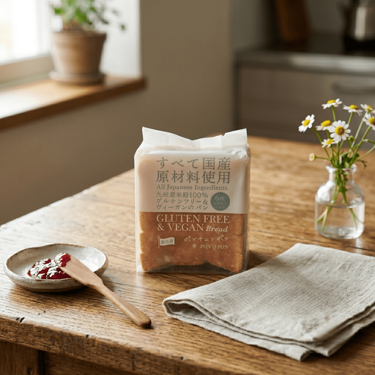 SAKU(GLUTEN－FREE) Rice Flour GF Vegan Loaf Half - TFD (Tokyo Fresh Direct)