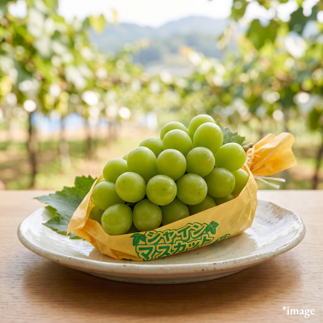"Shine Muscat (3L-size/High Grade), Approx.500g, [Nagano Fair 2026] | Delivery: 18th-19th Sep - TFD (Tokyo Fresh Direct)
