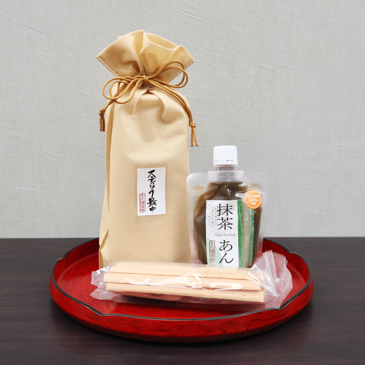 Stick Monaka Wafer Matcha Bean Paste - Tokyo Fresh Direct