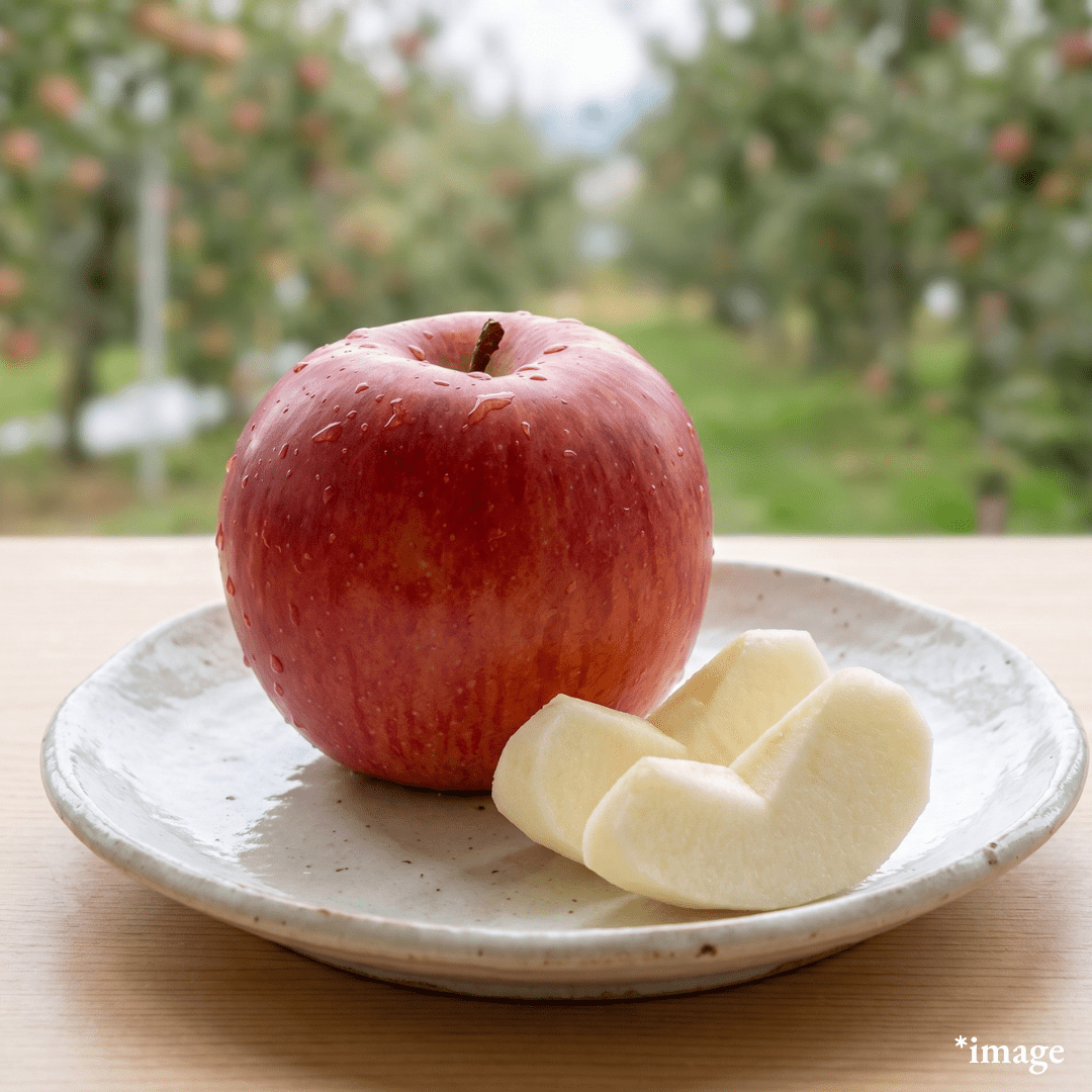 "Sun Tsugaru (M-size/High Grade)", Sun-Grown Early-Season Apple, Approx.600g+(2pcs), [Nagano Fair 2026] | Delivery: 18th~19th Sep - TFD (Tokyo Fresh Direct)