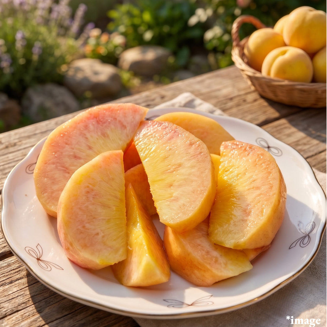 "Sweet Rich Wassa Peach (Rare Fruits)", A Rare, Firm-Textured High-Brix Fruit Born from Peach, Nectarine & Golden Peach | Delivery: 7th~8th Aug - TFD (Tokyo Fresh Direct)