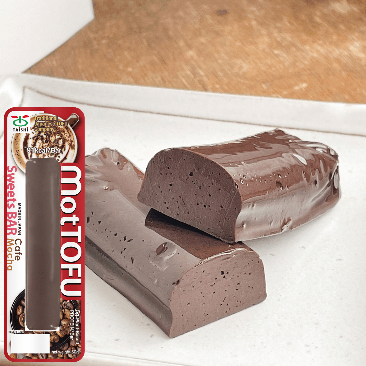 TAISHI FOODS MotTOFU Protein Dessert Bar Café Mocha - TFD (Tokyo Fresh Direct)