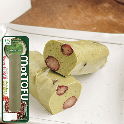 TAISHI FOODS MotTOFU Protein Dessert Bar Matcha Red Bean