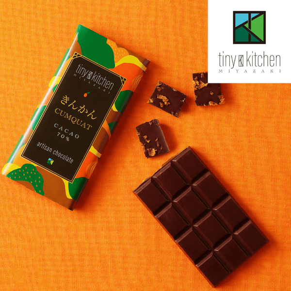 TINYKITCHEN MIYAZAKI Artisan Chocolate Kumquat Cacao 70% - Tokyo Fresh Direct