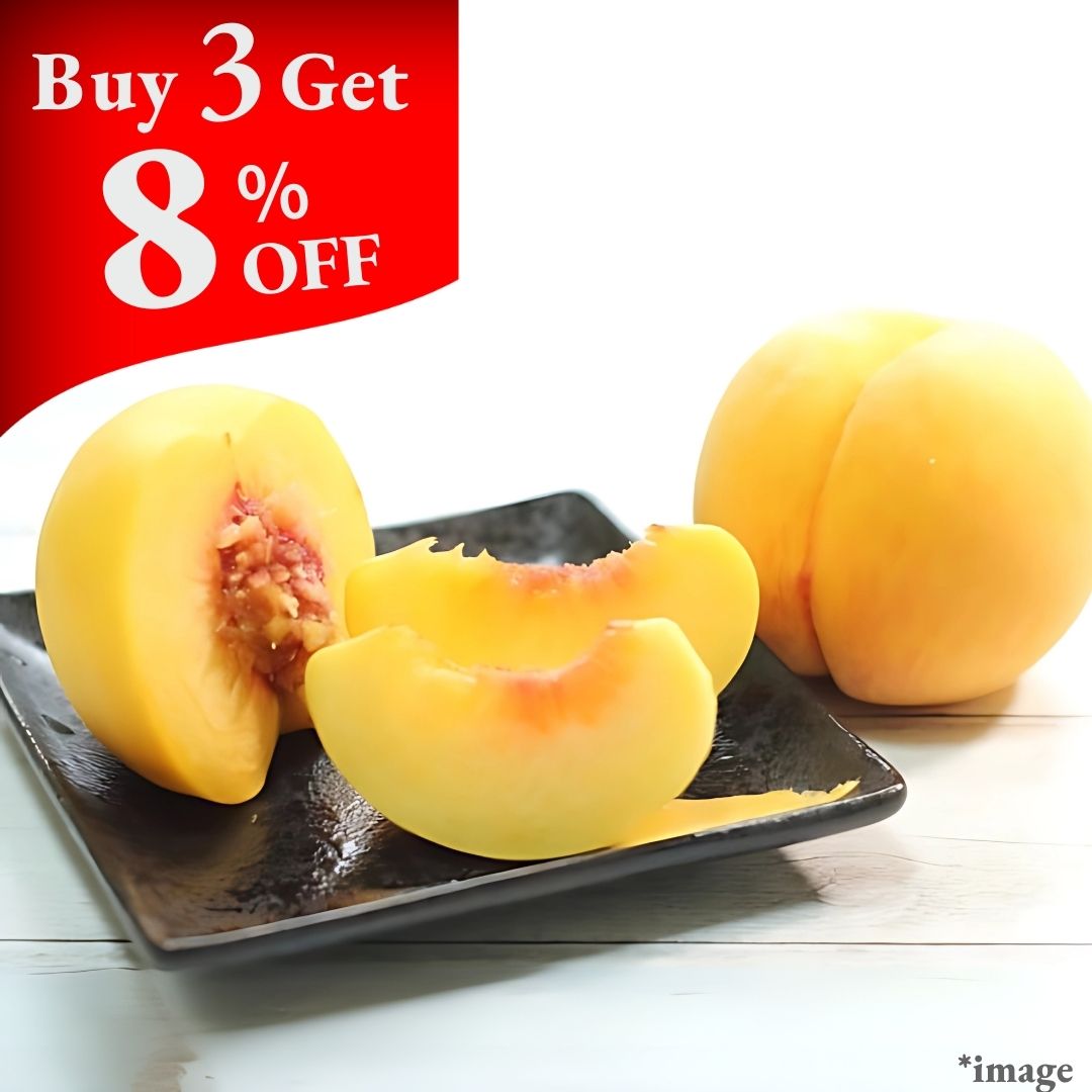 Top Grade Big Golden Peach "O - Kihi", Large 2pcs(650g+) | Delivery: 12th~13th Sep - Tokyo Fresh Direct